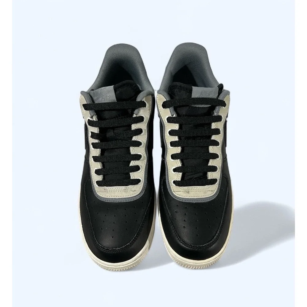 NIKE AIR‎ FORCE 1 MEN SNEAKER #A02439-002 BLACK COLOR SZ 9.5